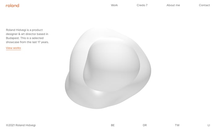 Roland Hidvegi website preview