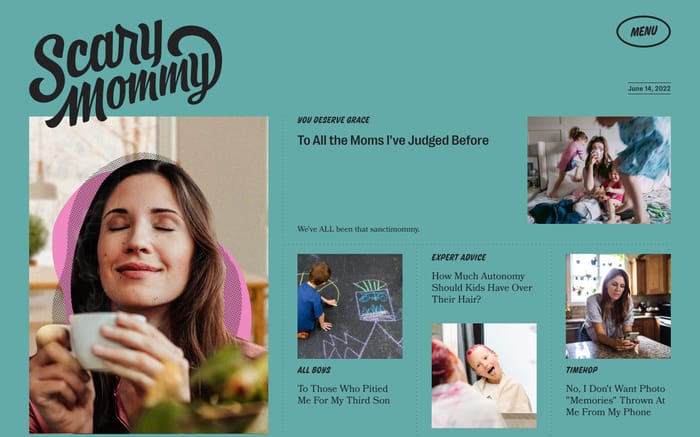 Scary Mommy website preview