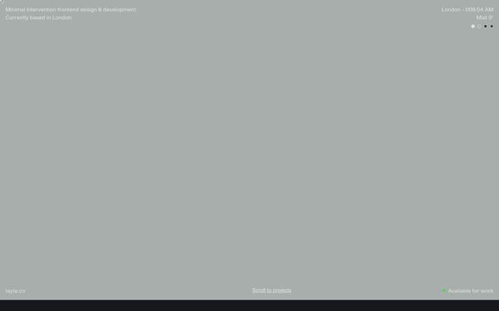 Tayte website preview