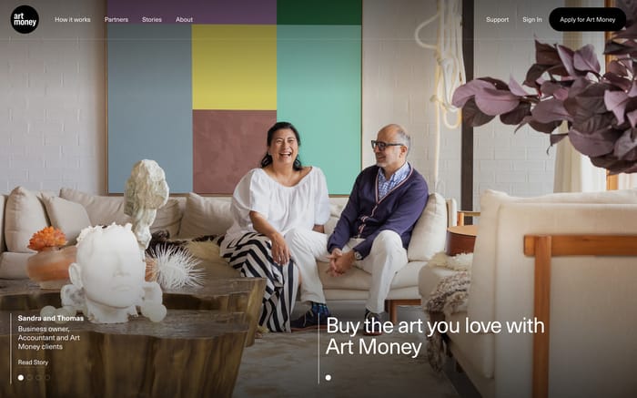 Art Money website preview
