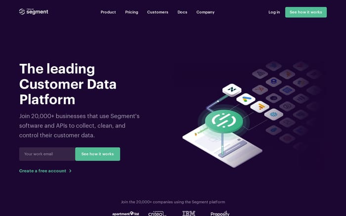 Segment website preview