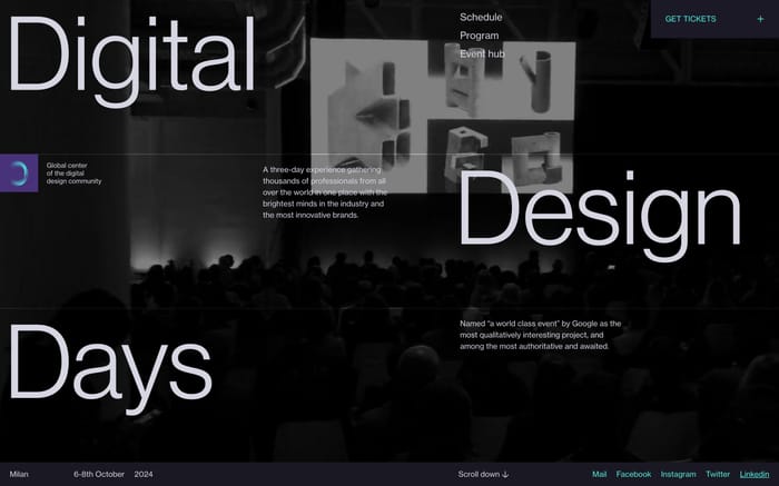 Digital Design Days website preview