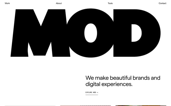 Mod website preview