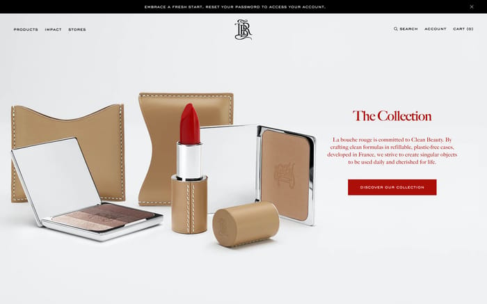 La bouche rouge website preview