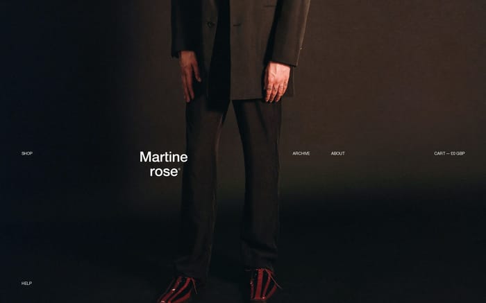 Martine Rose website preview