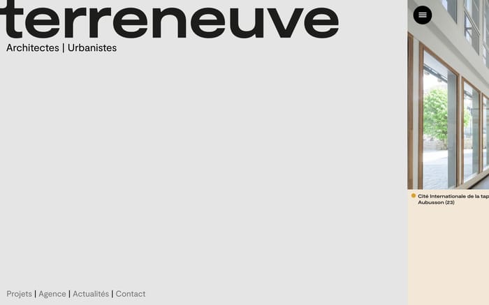 Terreneuve website preview