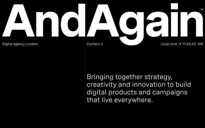 AndAgain website preview