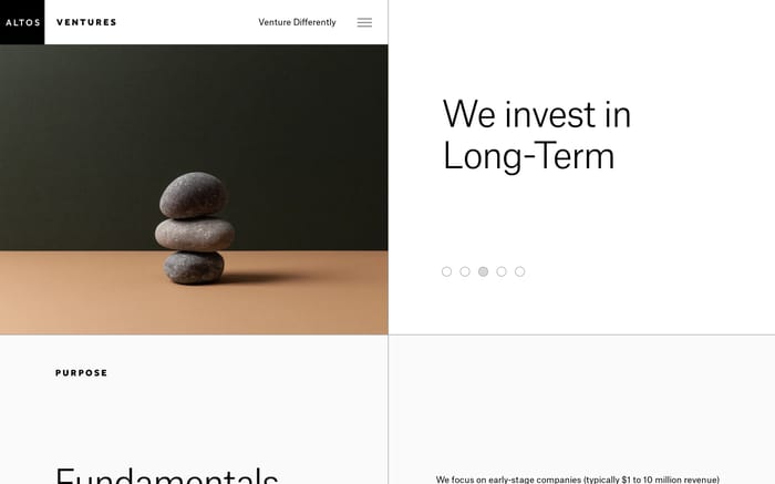 Altos Ventures website preview