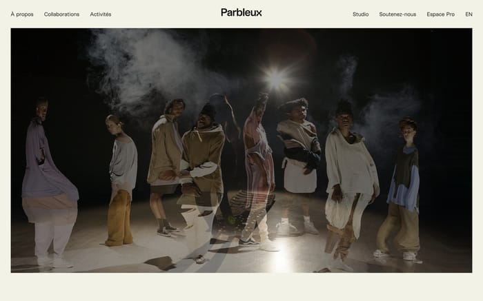 Parbleux website preview