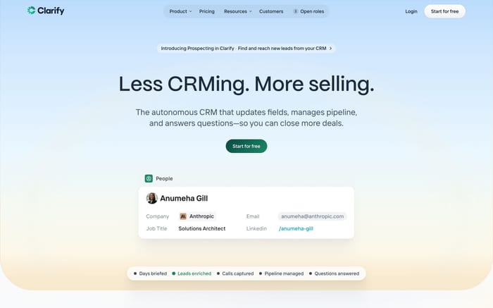 Clarify website preview