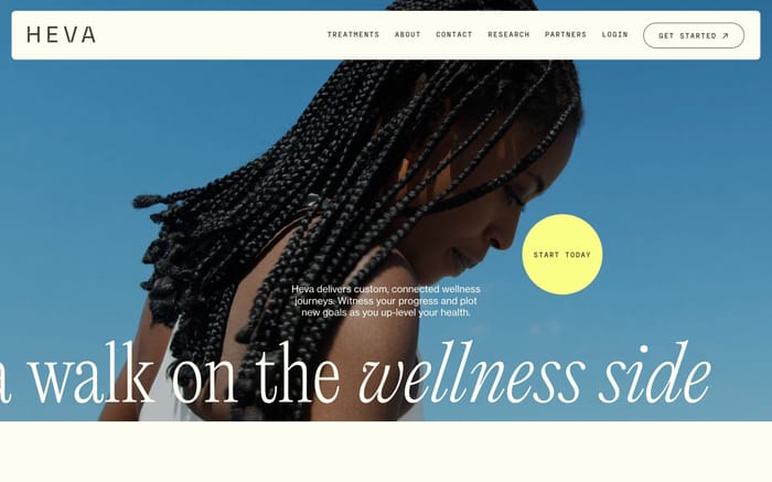 Heva Health website preview
