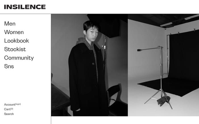 Insilence website preview