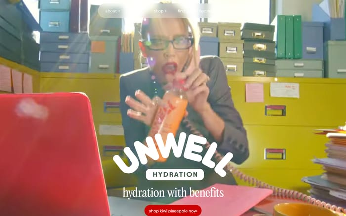 Unwell Hydration website preview