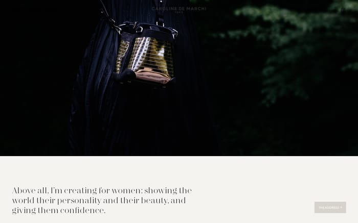 Caroline De Marchi website preview