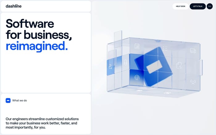 Dashline website preview