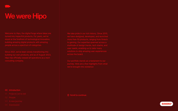 We were hipo website preview