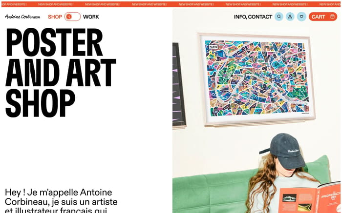 Antoine Corbineau website preview