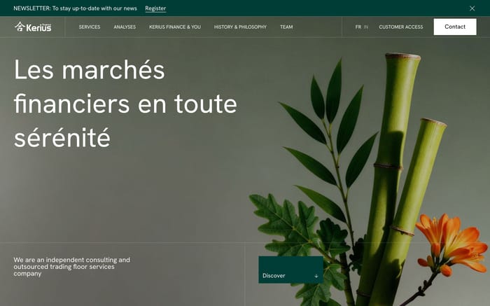 Kerius Finance website preview