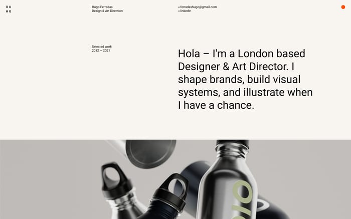 Hugo Ferradas website preview