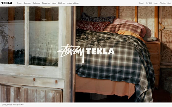 Tekla Fabrics website preview
