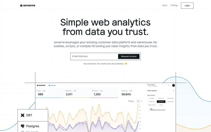 Onverre website preview
