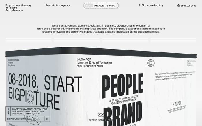 Bigpicture company website preview