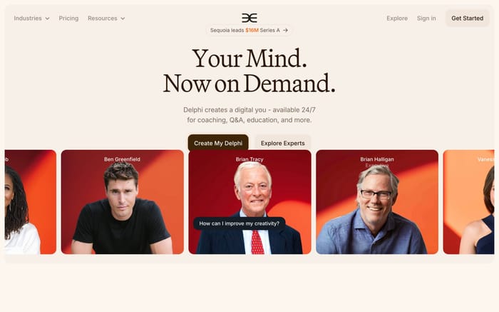 Delphi website preview
