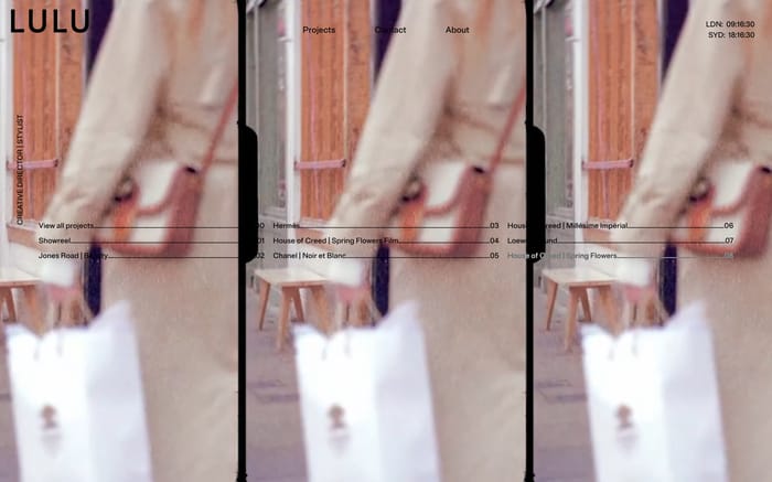 Lulu Hoffman website preview