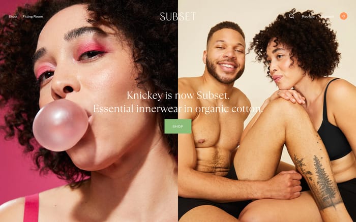 Subset website preview