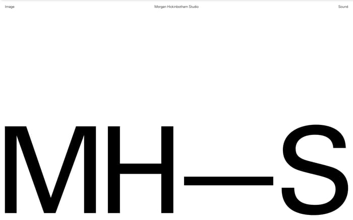 Morgan Hickinbotham Studio website preview