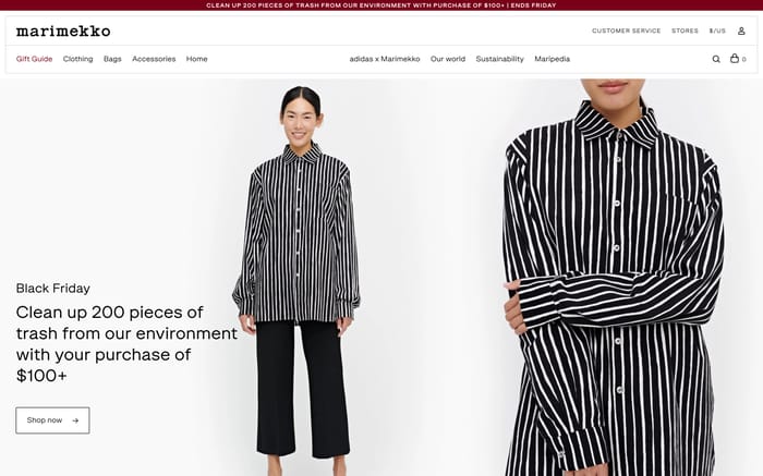Marimekko website preview