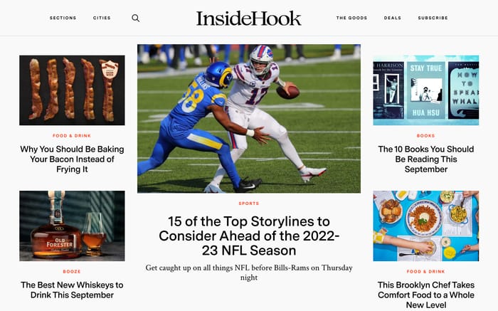 InsideHook website preview