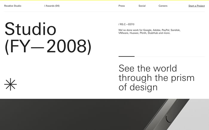 Revølve Studio website preview