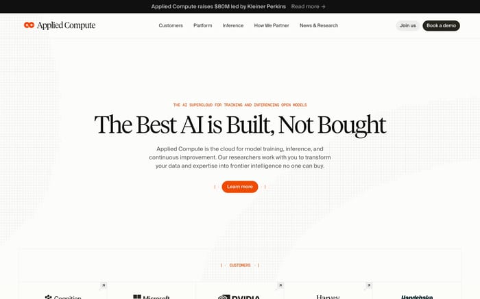 Applied Compute website preview