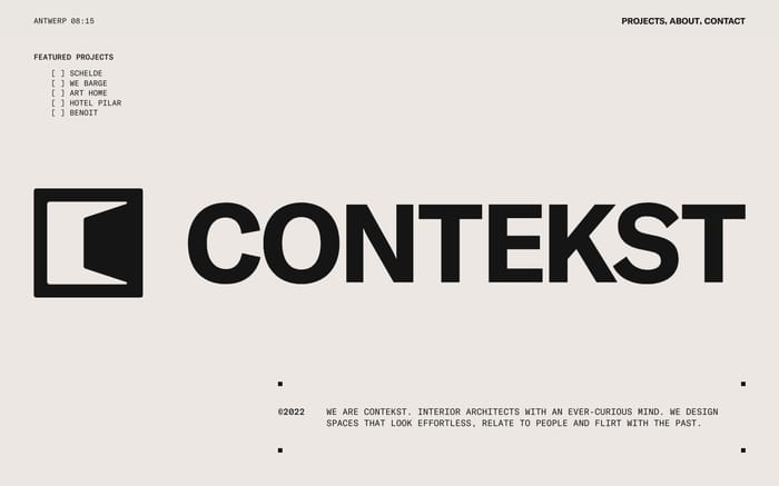 Contekst website preview