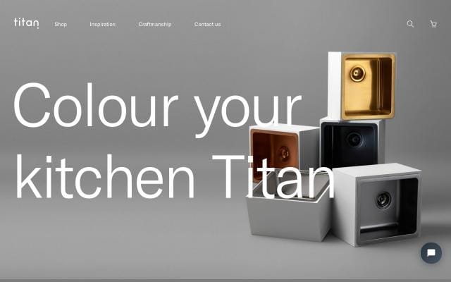 Titan sinkware website preview