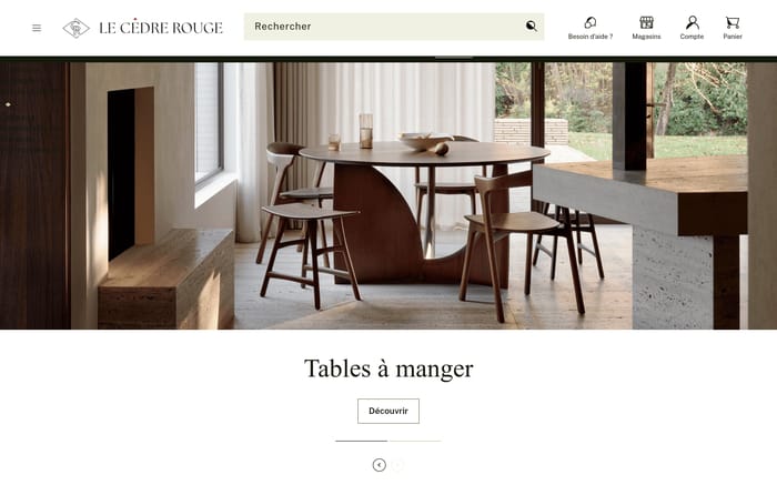 Le Cèdre Rouge website preview