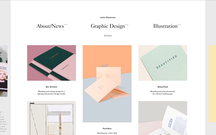 Lotta Nieminen website preview