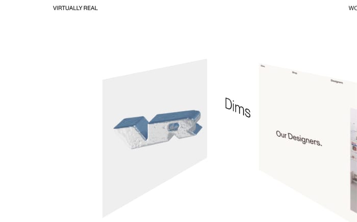 Virtually Real website preview