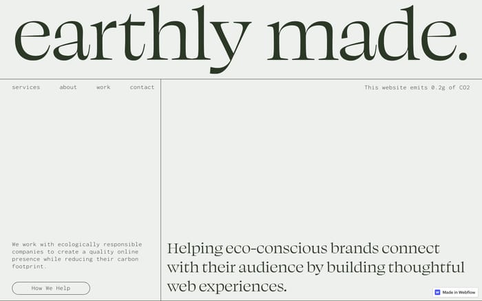 Earthly Made website preview