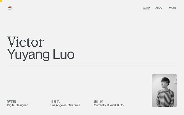 Victor Yuyang Luo website preview