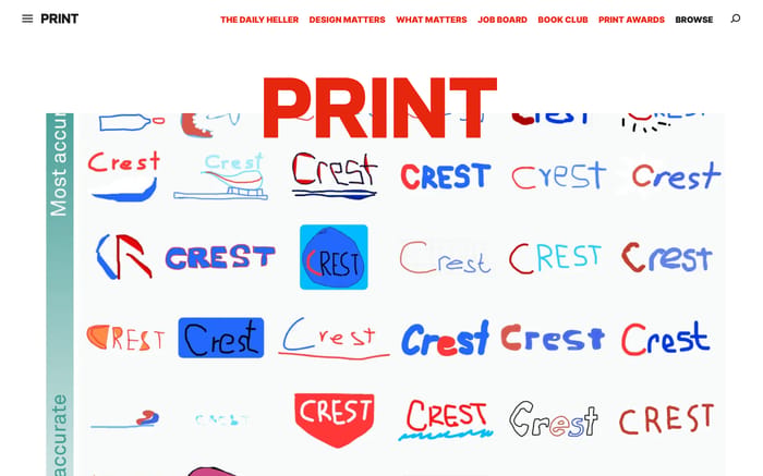 Print magazine website preview