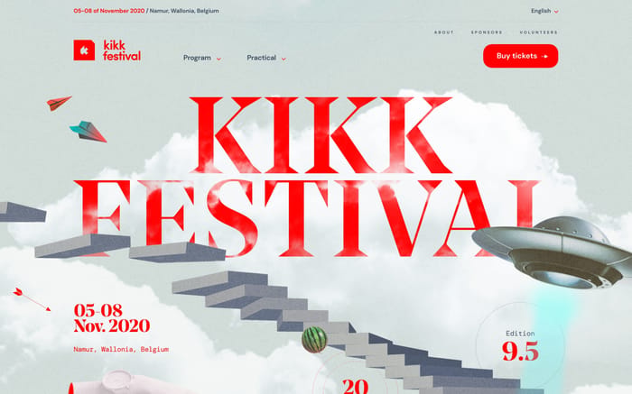 KIKK Festival 2020 website preview