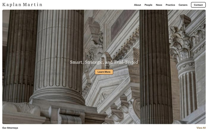 Kaplan Martin website preview