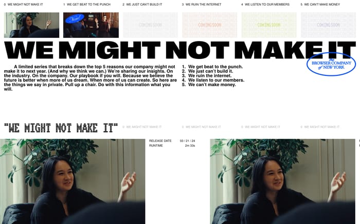 We Might Not Make It website preview