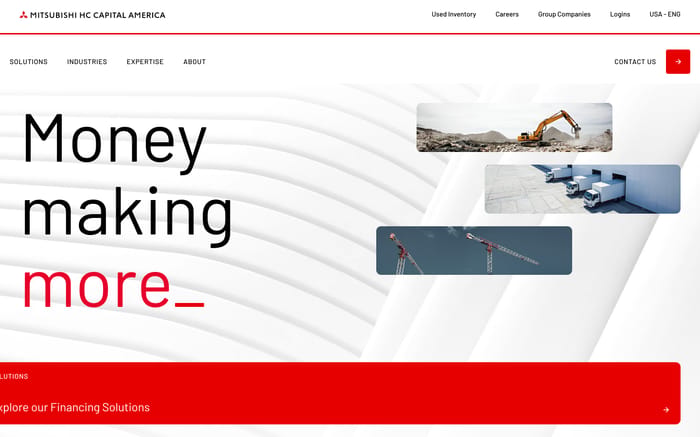 Mitsubishi HC Capital America website preview