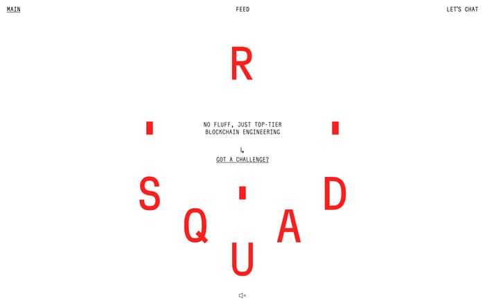RSquad Blockchain Lab website preview