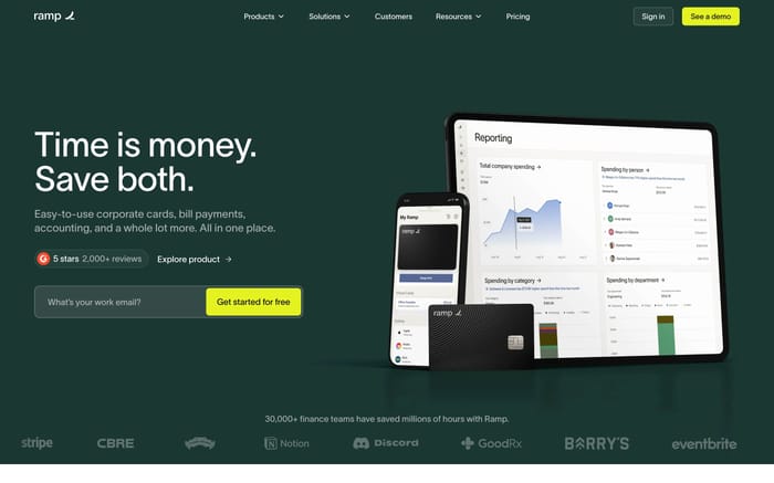 Ramp website preview