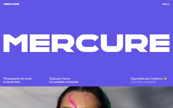 Mercure Studio website preview