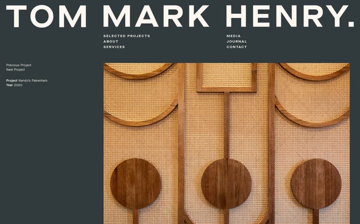 Tom Mark Henry website preview